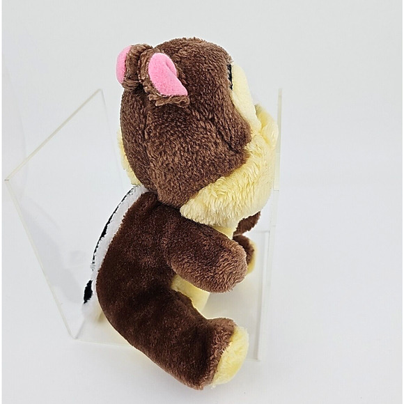 Disneyland Walt Disney World Chip Plush Stuffed Chipmunk Yellow Brown 8 in - Picture 4 of 8